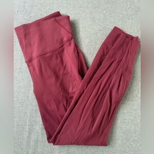 Lululemon size 8 leggings “mulled wine” color